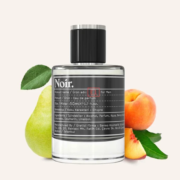 Noir. E1 Erkek EDP Parfüm 50 ML ürün görseli 1
