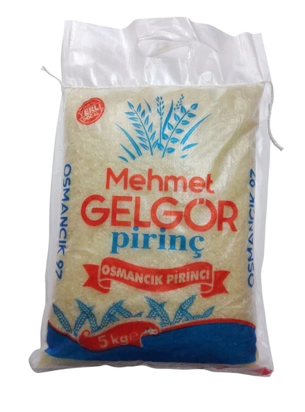 Mehmet Gelgör  Osmancık Baldo Pilavlık Pirinç  Osmancık 97 Model %100 Yerli ve Doğal 5 Kg ürün görseli 1