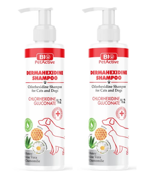 Bio Petactive Dermahexidine Shampoo Antiseptik Kedi ve Köpek Şampuanı 250 ML. X 2 Adet ürün görseli 1