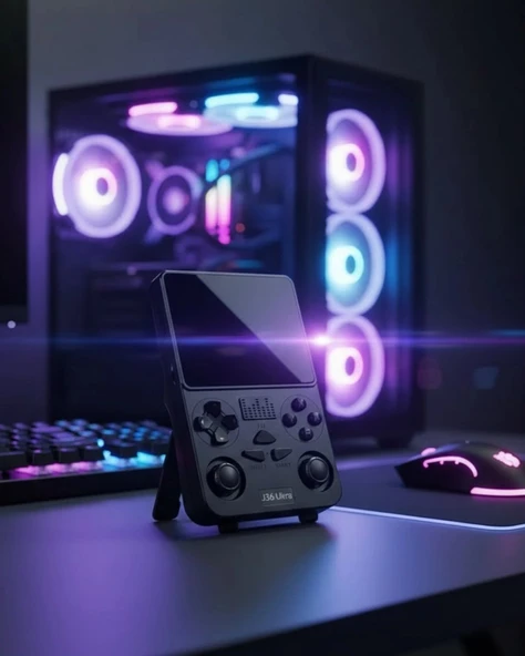 Wi-fi Özellikli Taşınabilir Retro Oyun Konsolu Analog Joystickli ürün görseli 1