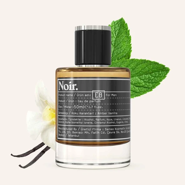 Noir. E8 Erkek EDP Parfüm 50 ML ürün görseli 1