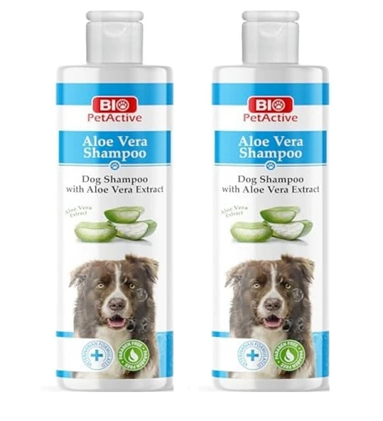 Bio Petactive Aloe Vera Shampoo Aloe Vera Özlü Köpek Şampuanı 400 ML. X 2 Adet ürün görseli 1