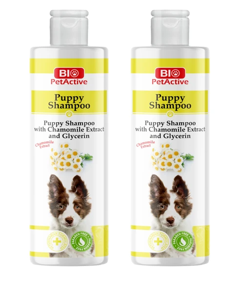 Bio Petactive Puppy Shampoo Papatya Özlü Yavru Köpek Şampuanı 400 ML. X 2 Adet ürün görseli 1