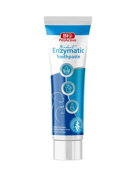 Bio PetActive Biodent Enzymatic Kedi Ve Köpekler Için Özel Diş Macunu 100 ml ürün görseli 1