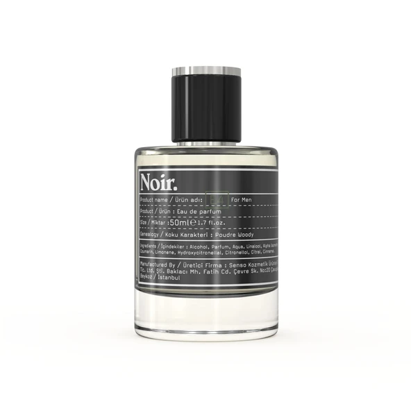 Noir. E4 Erkek EDP Parfüm 50 ML - Resim 2