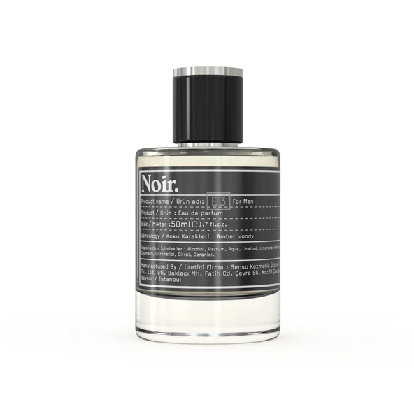 Noir. E3 Erkek EDP Parfüm 50 ML - Resim 2
