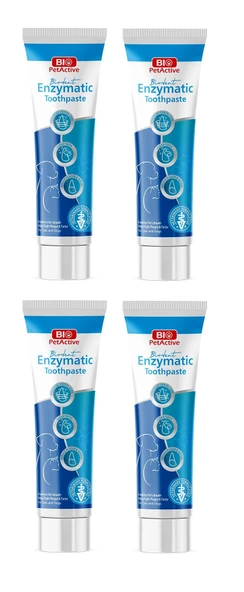 Bio PetActive Biodent Enzymatic Kedi Ve Köpekler Için Özel Diş Macunu 100 ml X 4 Adet ürün görseli 1