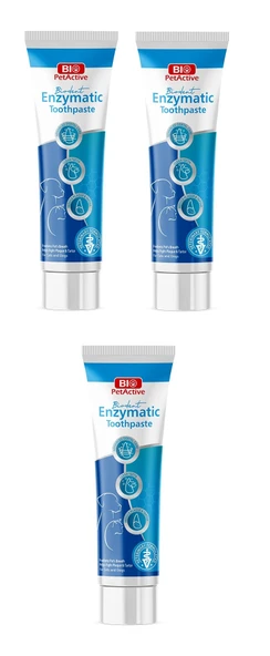 Bio PetActive Biodent Enzymatic Kedi Ve Köpekler Için Özel Diş Macunu 100 ml X 3 Adet ürün görseli 1