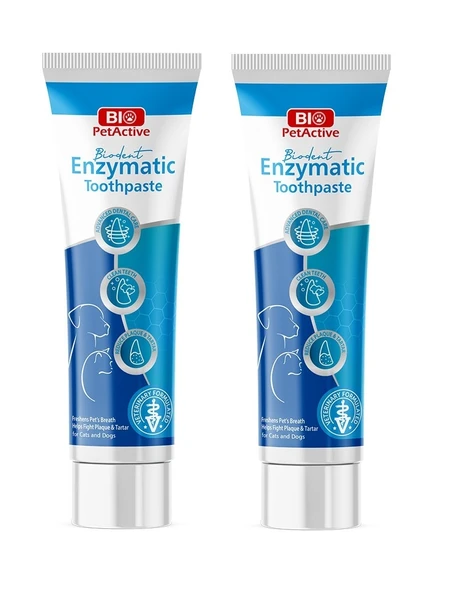 Bio PetActive Biodent Enzymatic Kedi Ve Köpekler Için Özel Diş Macunu 100 ml X 2 Adet ürün görseli 1
