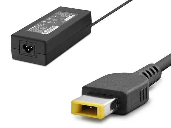 20V 6.75A 135W Laptop Adaptörü - Usb Tip Sarı Kare Uç - Ibm Uyumlu - Siyah HD8862 ürün görseli 1