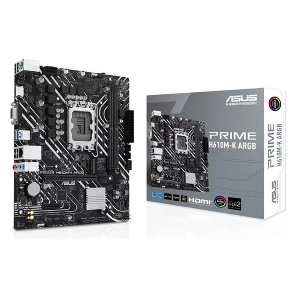 Asus Prime H610M-K D5 1700P Vga Hdmi 90Mb1Ga0-M0Eay0 ürün görseli 1