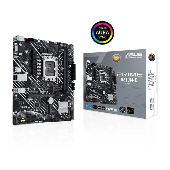 Asus Prime H610M-E D5 Csm 1700P Vga Hdmi Dp - Resim 3