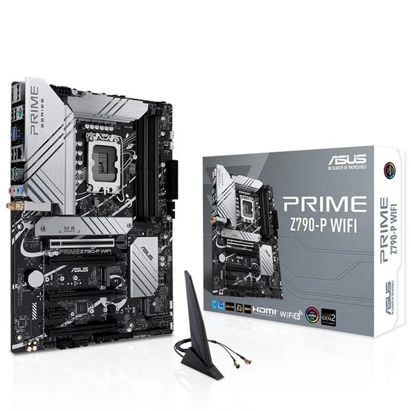Asus Prıme Z790-P Wıfı 1700P Ddr5 Ses Glan Dp/Hdmı Sata3 Usb3.2 Atx ürün görseli 1