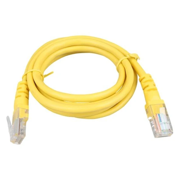 Powermaster Sarı 1.5 Metre CAT5 Ethernet Kablo (Refresh) ürün görseli 1