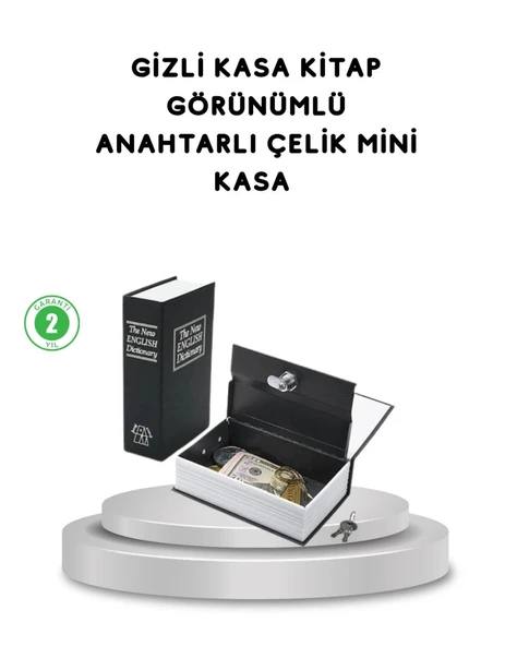 Gizli Kitap Kasa – Metal Gövdeli, Anahtarlı ürün görseli 1