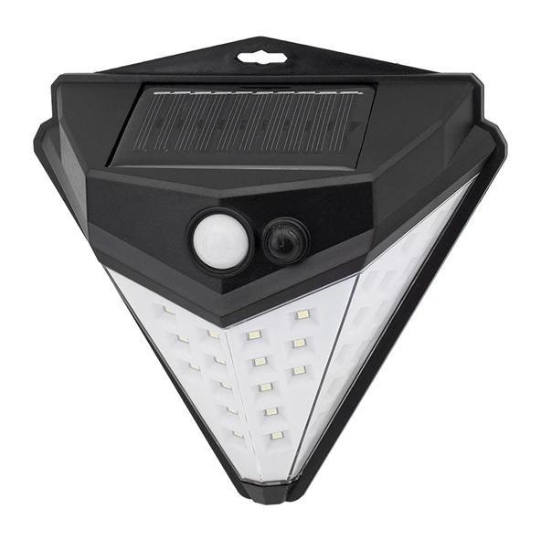 POWERMASTER T-1622 40 LEDLİ 120 DERECE 5 METRE GÖRÜŞ AÇISI SOLAR ÜÇGEN TİP AYDINLATMA ürün görseli 1