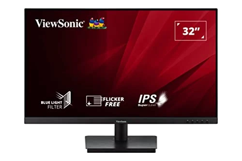 Viewsonic VA3209-MH 80 cm (32 inç) ofis monitörü (full HD, IPS, HDMI, VGA, hoparlörler, göz bakımı, eko modu) siyah ürün görseli 1