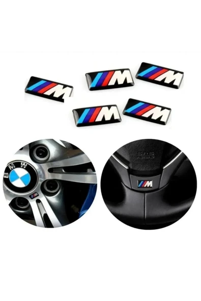 BMW ///M Logo Damla Sticker (5 Adet) ürün görseli 1