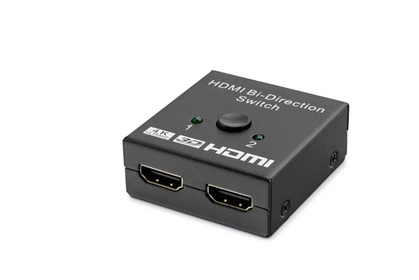 Hdmi Switch Bi-Direction 2 In 1 Out - Siyah HDX1296 ürün görseli 1