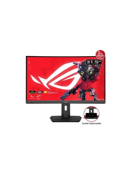 Asus ROG Strix XG32WCMS 31.5 1 ms 2K Curved 280 Hz Oyuncu Monitörü ürün görseli 1