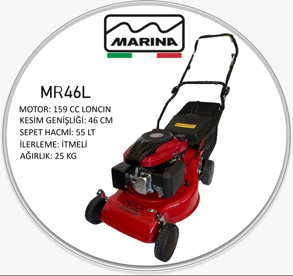 "LONCİN MOTORLU" MARINA 46L ÇİM BİÇME MAKİNESİ ürün görseli 1