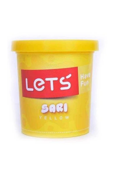 Lets Tek Renk Oyun Hamuru Neon Sarı 115 Gram L8440-17 ürün görseli 1