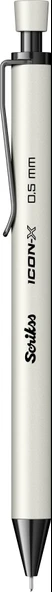 Scrikss Versatil Kalem (Mekanik Kurşun Kalem) Icon-X Metal 0.5 Mm Beyaz (12 Li Paket) ürün görseli 1
