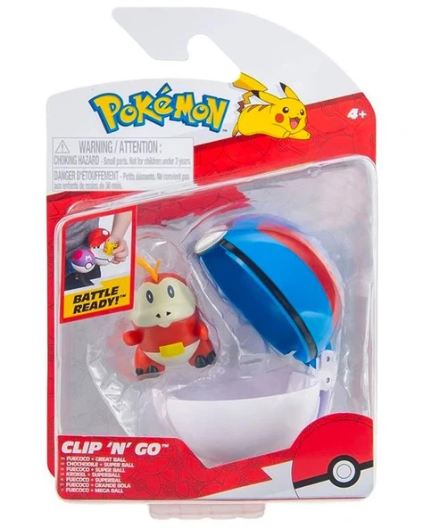 Pokemon Battle Clip N Go Fuecoco Ve Great Ball Figür Seti PKW4156 ürün görseli 1