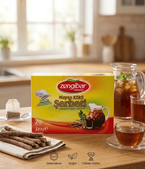 Zengibar Meyan Kökü Şerbeti 20 Adet 320 gr (Süzen Poşetli) ürün görseli 1