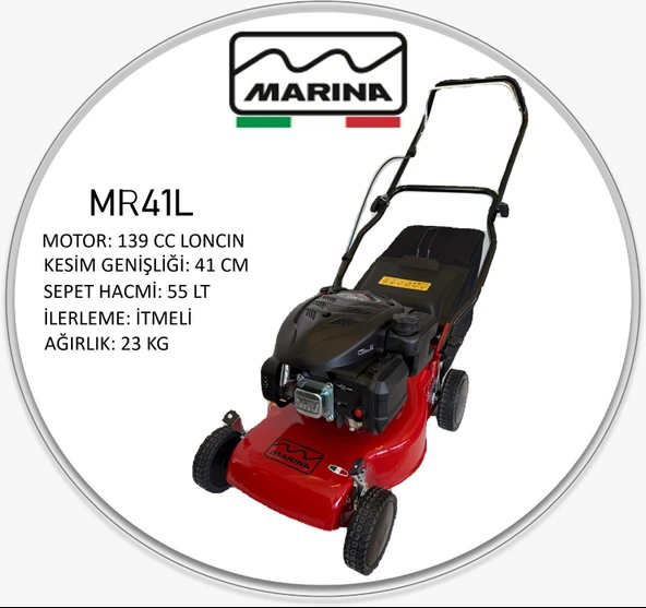 "LONCİN MOTORLU" MARINA 41L ÇİM BİÇME MAKİNESİ ürün görseli 1