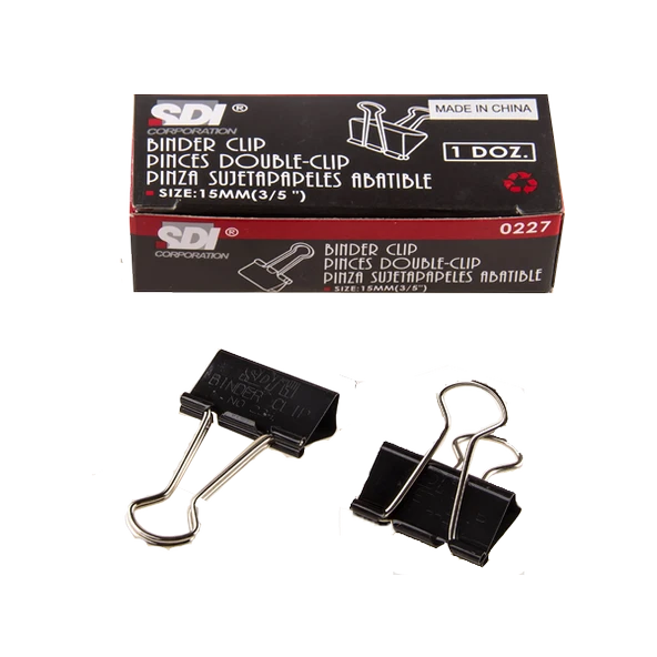 Sdi 0227 Double Metal Klips 15 Mm 12 Li (1 Paket 12 Adet) ürün görseli 1