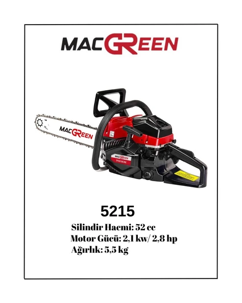 EURO5 MACGREEN MOTORLU TESTERE ürün görseli 1