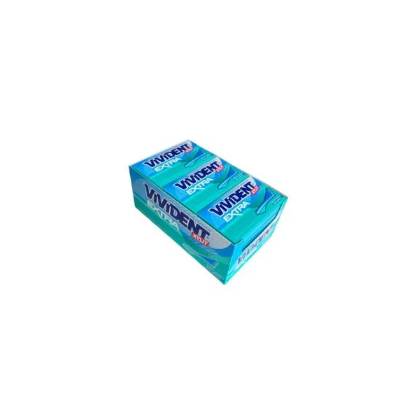 Vivident XYLIT Mentol ve Nane Aromalı Şekersiz Sakız 26 g x 18 Adet ürün görseli 1