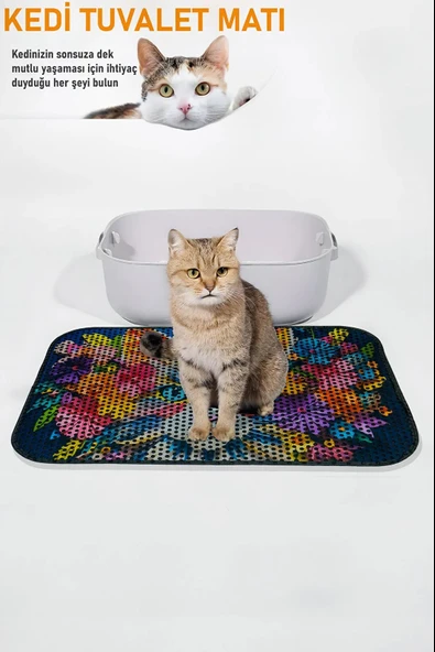 Kedi Kum Paspası - Kedi Yuvası Paspası ürün görseli 1