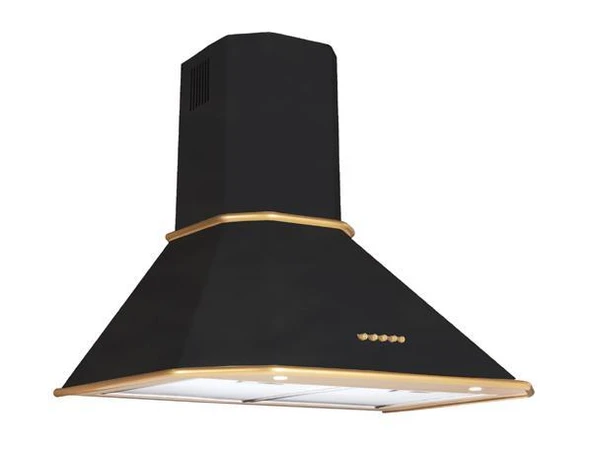 Çetintaş Evii RS 4615 Rustik 60 cm Siyah Duvar Tipi Davlumbaz ürün görseli 1