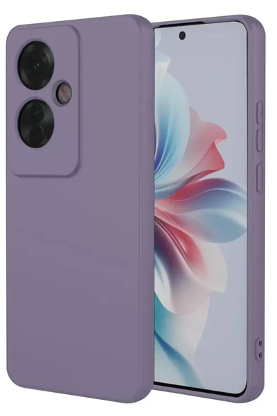 Newface Oppo Reno 11F Kılıf First Silikon - Lila ürün görseli 1
