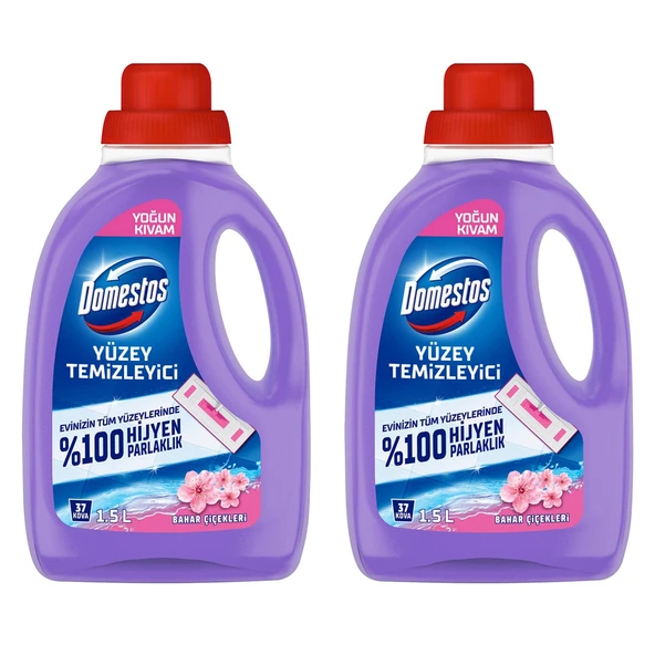 Domestos Yüzey Temizleyici 1500 ml Bahar Çiçekleri 2 li ürün görseli 1