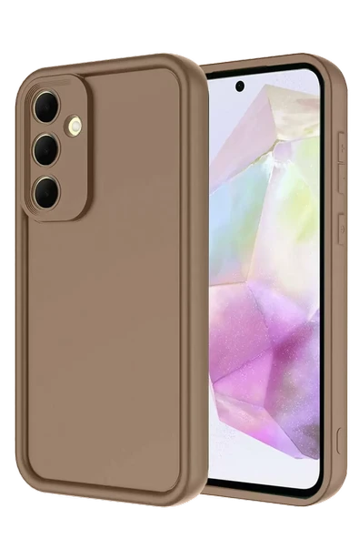 Newface Samsung Galaxy A36 Kılıf Viera Silikon - Kahverengi ürün görseli 1