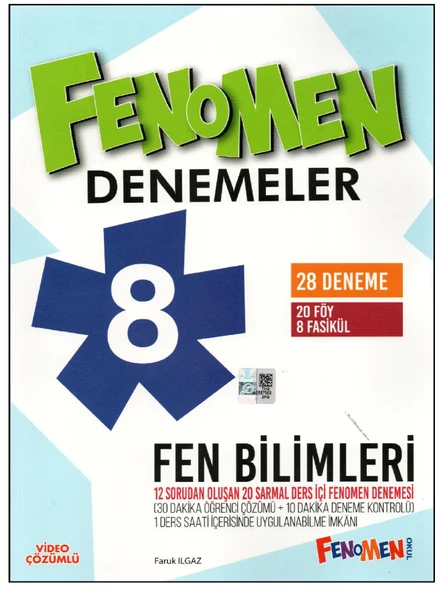 Fenomen 8.Sınıf Fen Bilimleri Denemesi ürün görseli 1