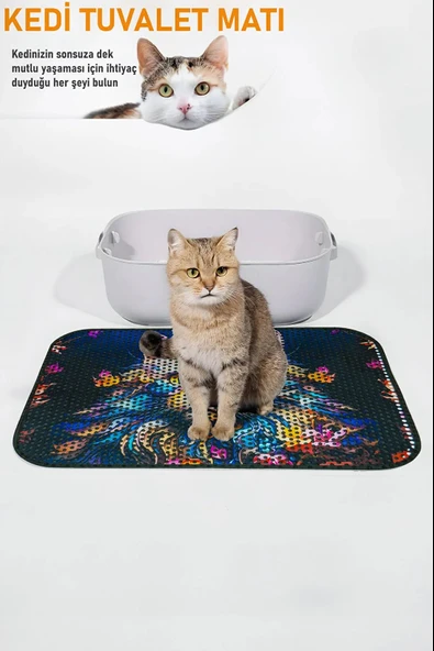Kedi Kum Paspası - Kedi Yuvası Paspası ürün görseli 1