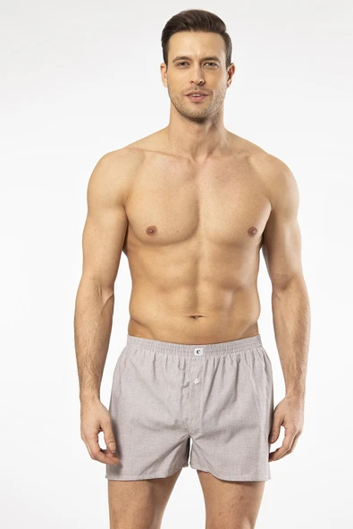 Cacharel Erkek Poplin Boxer 1113/Düz Kahve ürün görseli 1