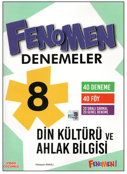 Fenomen 8.Sınıf Din Kültürü ve Ahlak Bilgisi Denemesi ürün görseli 1
