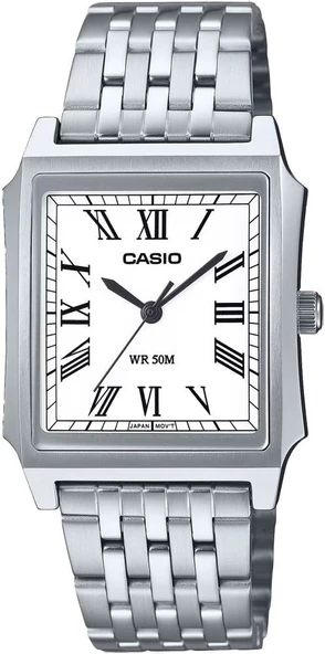 PTTAVM: CASIO MTP-B190D-7BVDF ÇELİK ROMA RAKAMLI DİKDÖRTGEN ERKEK