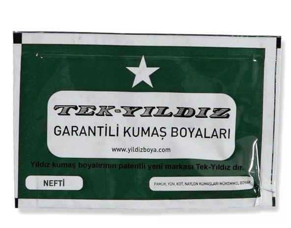 Tek Yıldız Kumaş Boyası Nefti ürün görseli 1