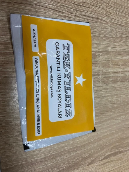 Tek Yıldız Kumaş Boyası Koyu Sarı ürün görseli 1