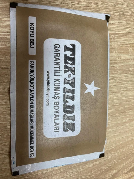 Tek Yıldız Kumaş Boyası Koyu Bej ürün görseli 1