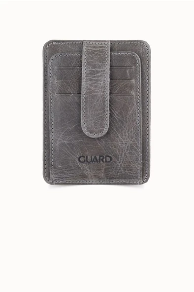 Guard Dikey Crazy Gri Deri Kartlık - GRD260404WT1470 ürün görseli 1