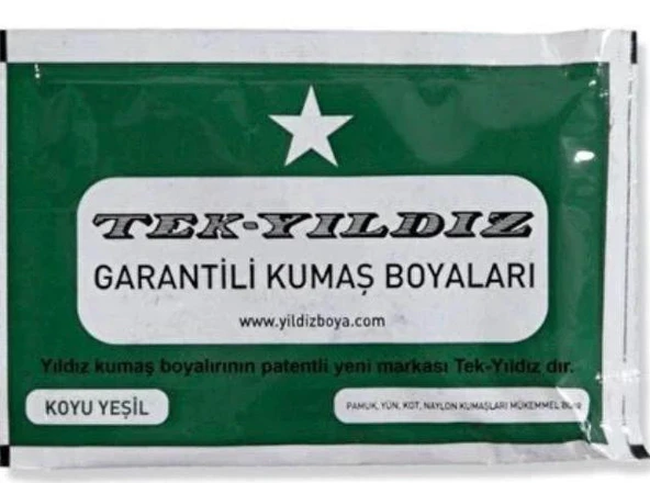 Tek Yıldız Kumaş Boyası Koyu Yeşil ürün görseli 1