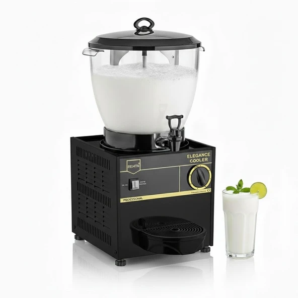 Remta Elegance ST25 21 Litre Şerbet ve Ayran Soğutucu - Siyah ürün görseli 1