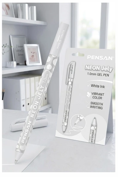 Neon Tükenmez Kalem 1 Adet Pensan Neon Jely Fosforlu Jel Pilot Kalem Siyah Defter Kalemi Yumuşak Yazım ürün görseli 1